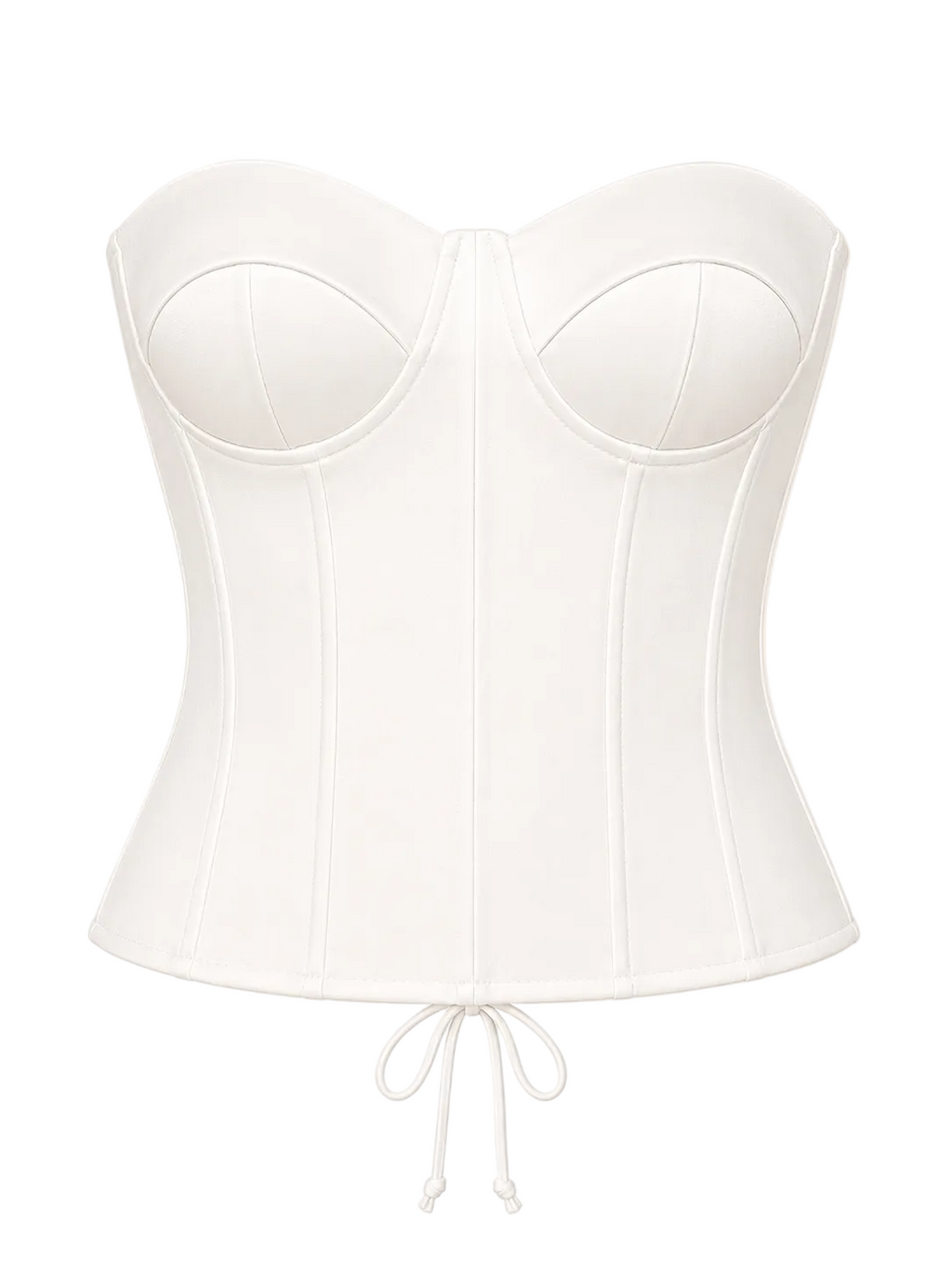 Lace up Corset White