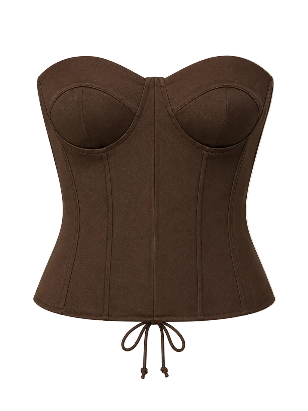 Lace up Corset Cocoa