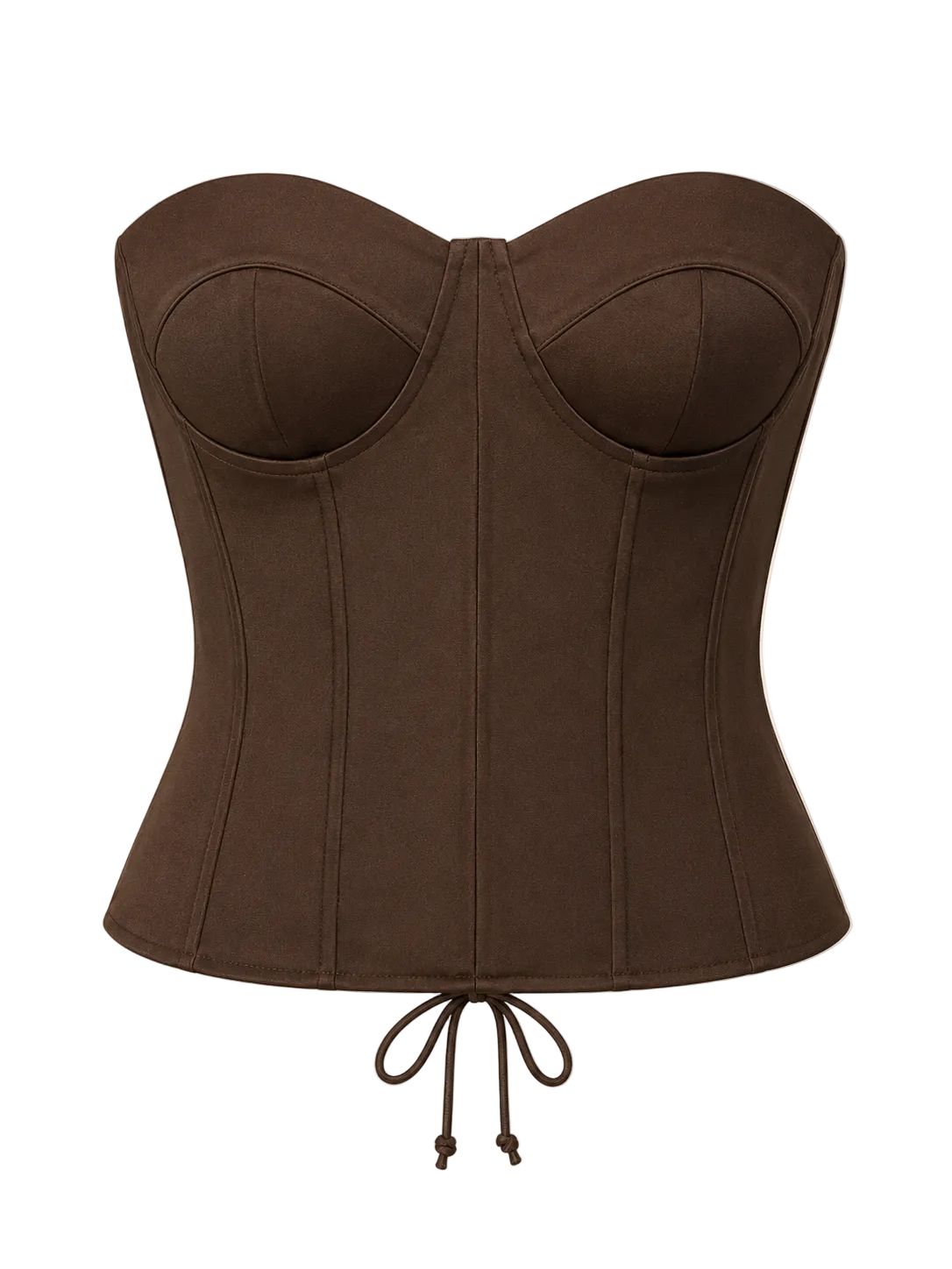 Lace up Corset Cocoa